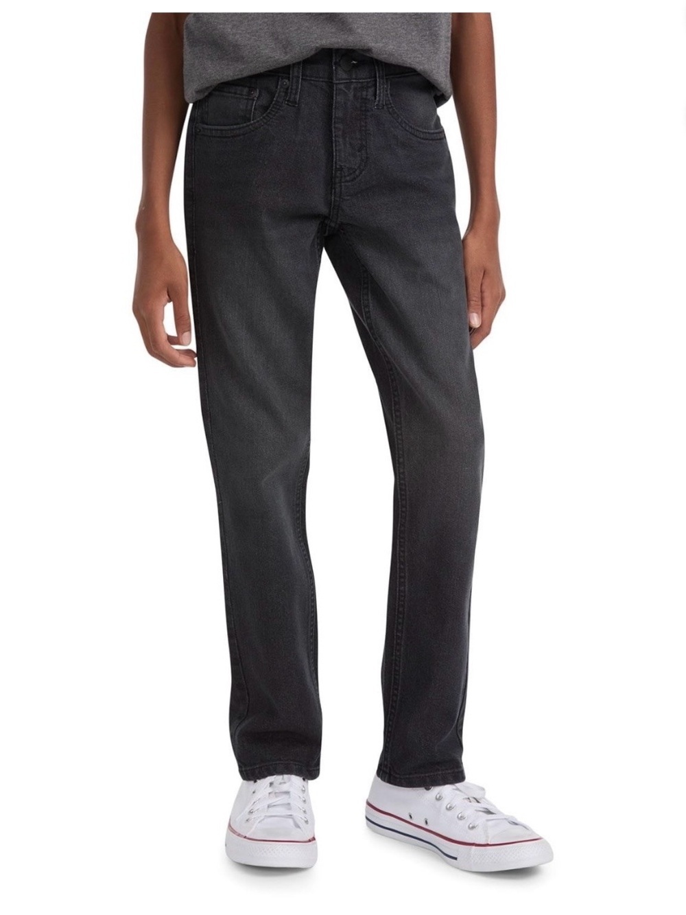 Levi's Boy's 511 Slim Flex Stretch Jeans in Charcoal Black